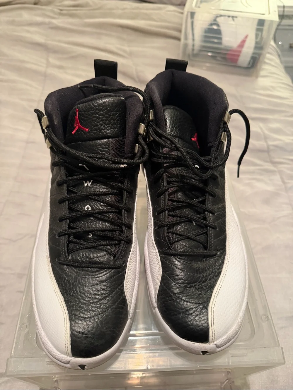 Jordan Men's Black and White High-Top Basketball Shoes